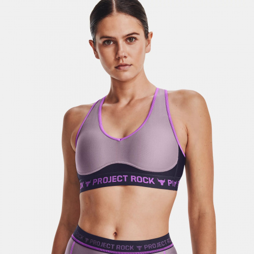 Clothing - Under Armour  Project Rock Crossback Disrupt Sports Bra | Fitness 